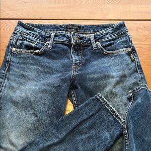 Silver Jeans Women's Dark Blue Skinny Jeans